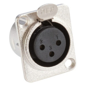 Base XLR Hembra 3Pin Tipo D ADAM 7837