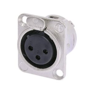 Base XLR Hembra 3Pin Tipo D NC3FD-LX NEUTRIK