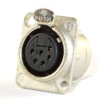 Base XLR Hembra 6Pin Tipo D NC6FDL-1