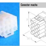 CS12M Conector Macho 12vias