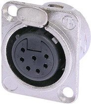 Base XLR Hembra 7Pin Tipo D NC7FDL-1