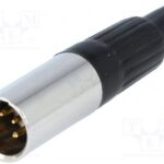 Conector MiniXLR Macho 4Pin aereo para soldar