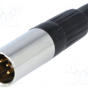 Conector MiniXLR Macho 4Pin aereo para soldar