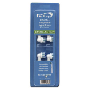 Cabezal ADAPTABLE Cepillo Dental Braun Cross Action (4 unidades)