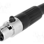 Conector MiniXLR Macho 5pin Aereo para Soldar