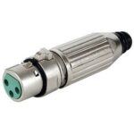 Conector XLR Hembra 3Pin SWITCH