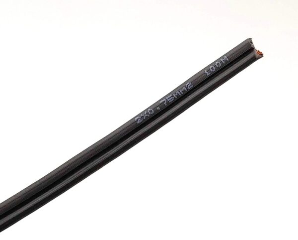 Cable Paralelo 2x0,75mm CCA NEGRO (100m)
