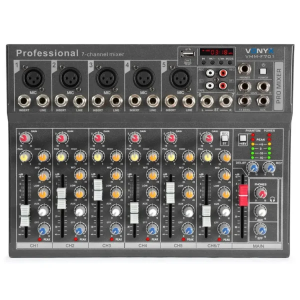 Mezclador Estudio 7IN VONYX VMM-F701