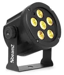Foco PAR SlimLED WW-CW-UV 6x3W BEAMZ SLIMPAR30W
