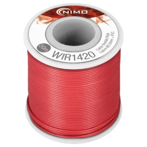 Cable flexible 0,8mm ROJO Carrete 20m