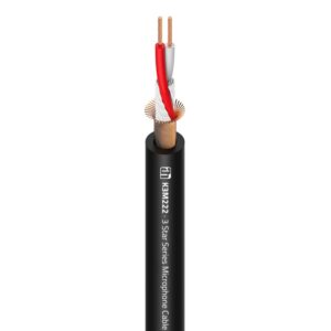 Cable Audio Microfono 2x0,22mm OFC NEGRO ADAM 3STAR (100m) K3M222