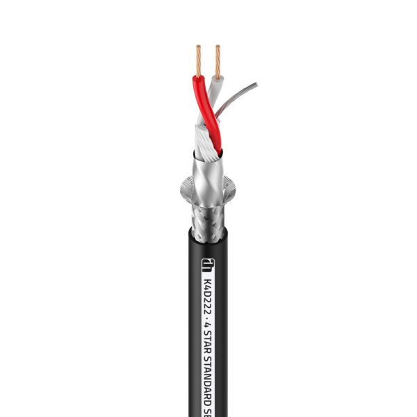 Cable DMX 2x0,22mm NEGRO ADAM 4STAR (100m)