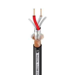 Cable DMX 2x0,34mm NEGRO ADAM 4STAR (100m)