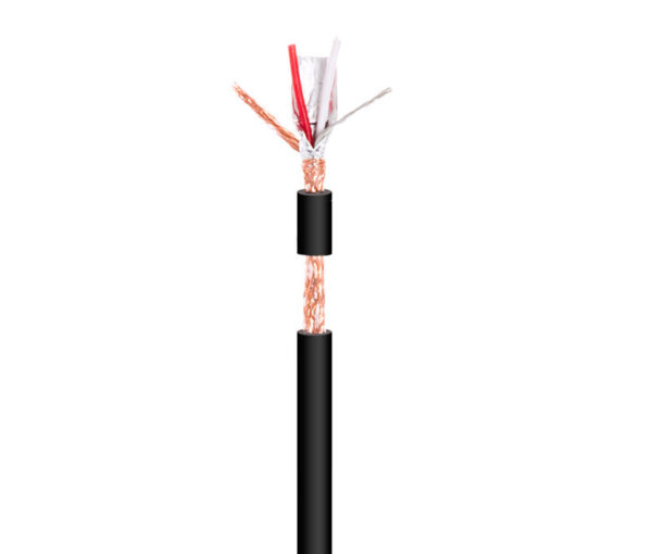 Cable Sonido Audio Microfono 2x0,35mm NEGRO (100m)