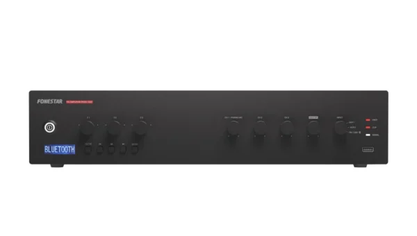 Amplificador PA 120Wrms 3Zonas BT/USB/MP3/FM FONESTAR
