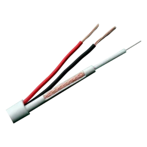 Cable MicroRG59 + 2x0,75mm BLANCO (300m)