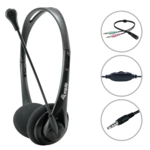 Auriculares Diadema con Microfono Jacks 3,5mm 4C  245302