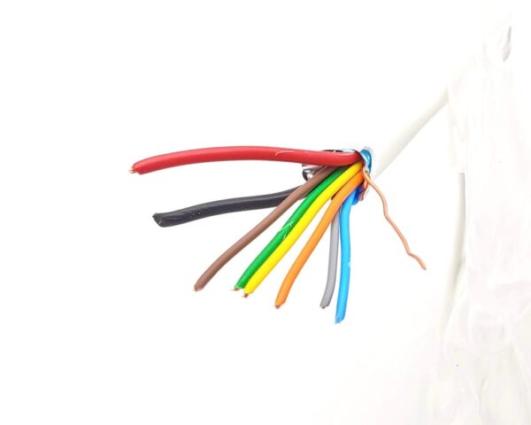 Manguera Apantallada 2x0,75+6x0,22mm Blanca LSZH (100m)