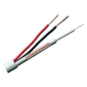 Cable MicroRG59 + 2x0,75mm CCTV BLANCO (100m)