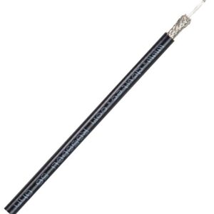 Cable RG58 Cobre Norma MIL-C17 PVC NEGRO (100m)