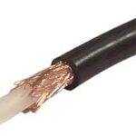 Cable RG59 B/U CA LSZH Cobre NEGRO (100m)