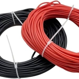 Cable Silicona 4mm 500V color NEGRO (1 metro)