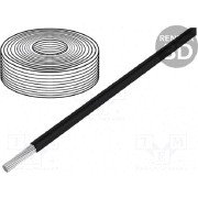 Cable Silicona 6mm 500V color NEGRO