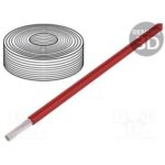 Cable Silicona 6mm 500V color ROJO