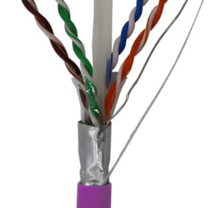 Cable Datos FTP Cat6a DK6000A CU Dca LSZH VIOLETA (500m) TELEVES 219322
