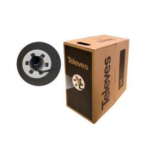 Cable Datos UTP Cat6 Exterior CU NEGRO (305m) TELEVES DK6000 212201