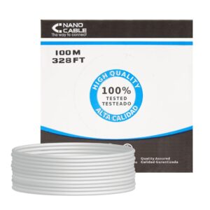 Cable Datos UTP Cat5e Flexible CCA (100m) NANOCABLE