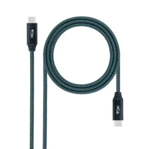 Cable USB 3.2 GEN2x2 USB-C a USB-C 0.5m NEGRO NANOCABLE