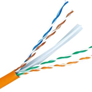 Cable Datos UTP Cat6 Rigido CU LSZH NARANJA (305m) SAFIRE