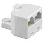 Adaptador RJ45 Macho a 2 Hembras 8P8C