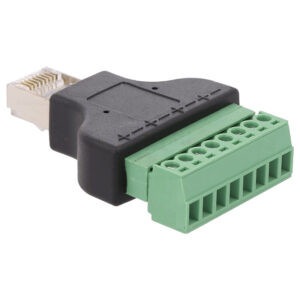 Adaptador RJ45 Macho a Regleta de 8 pin