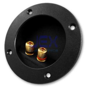 Conector Caja Altavoz Base a Presion Redondo terminales Dorados