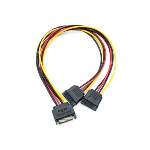 Cable Alimentacion SATA a 2 SATA duplicador