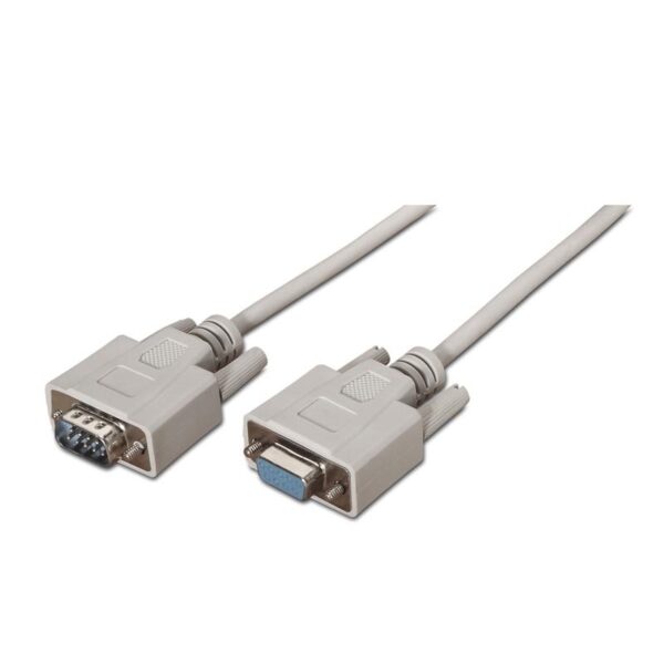 Cable D-Sub DB9 Macho a DB9 Hembra Pin a Pin 1,8m