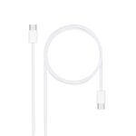 Cable USB-C 2.0 a USB-C 60W 3A BLANCO 1m NANOCABLE
