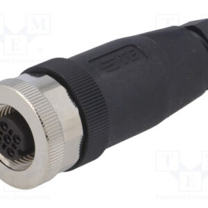 Conector M12 Hembra 4 pines Codigo A Recto IP67