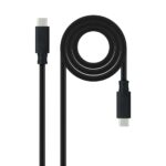 Cable USB-C a USB-C USB3.2 0,5m NEGRO NANOCABLE