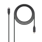 Cable USB-C a USB-C USB3.2 1m NEGRO NANOCABLE