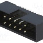 Conector Cable Plano Macho 10 pin recto Gold Flash Cto.Impreso