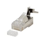Conector RJ45 FTP Cat7 Blindado Con guia