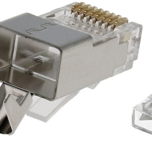 Conector RJ45 FTP Cat7 Blindado Macho Con guia