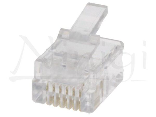 Conector Telefonico RJ12 6P6C cable Redondo (10 uds.)