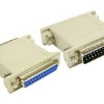 Adaptador Sub-D25 Macho a Sub-D25 Hembra RS232