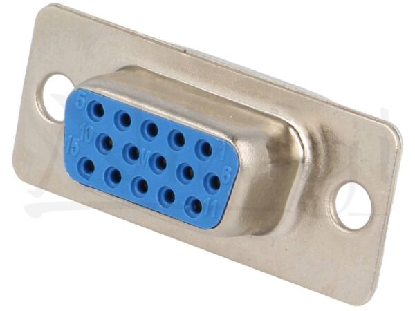 Conector Sub-D 15pin HD Hembra Alta Densidad Soldar