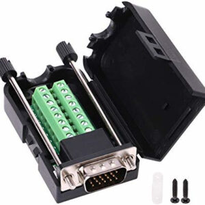 Conector Sub-D 15pin HD Macho Borna Tornillo