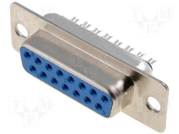 Conector Sub-D 15pin Hembra Soldar Recto